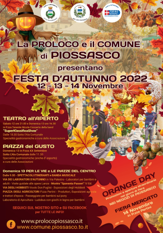 Festa d'Autunno 2022 - Dal 12 al 14 novembre